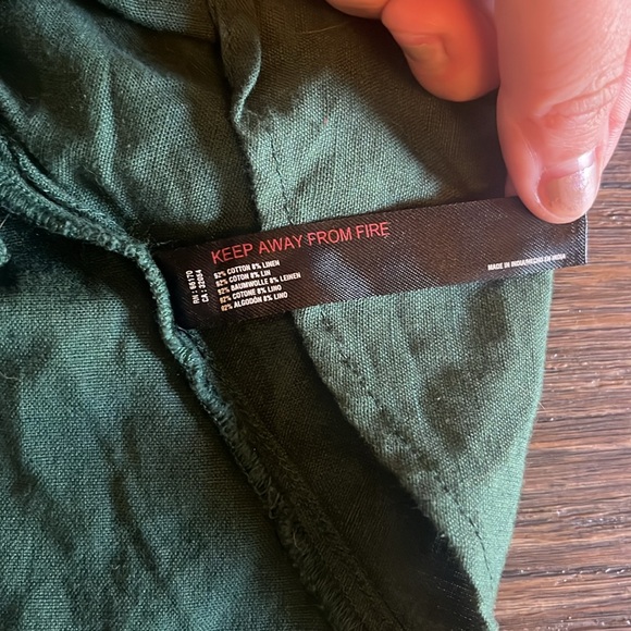 Free People Cross Of Sunlight Mini Dress Green Large - Picture 5 of 5